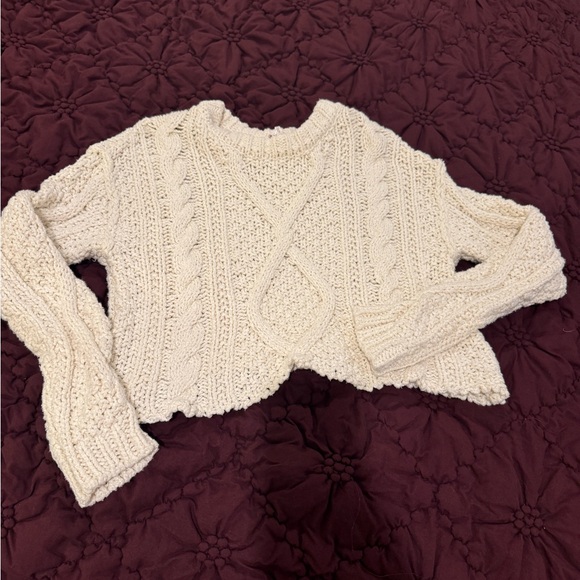 Free People Cutting Edge Cable Pullover - Picture 6 of 6